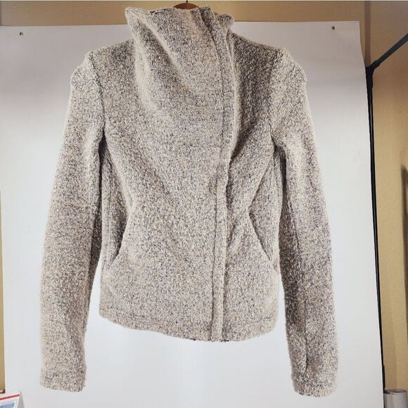 Iro Bessie Melange Zip Front Knit Jacket 36 2 S - Picture 5 of 9